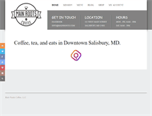 Tablet Screenshot of mainrootscoffee.com